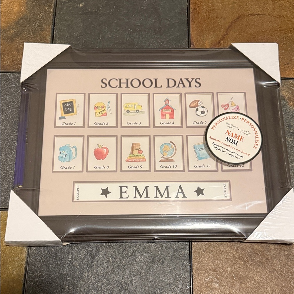 School Days Photo Frame with Personalization